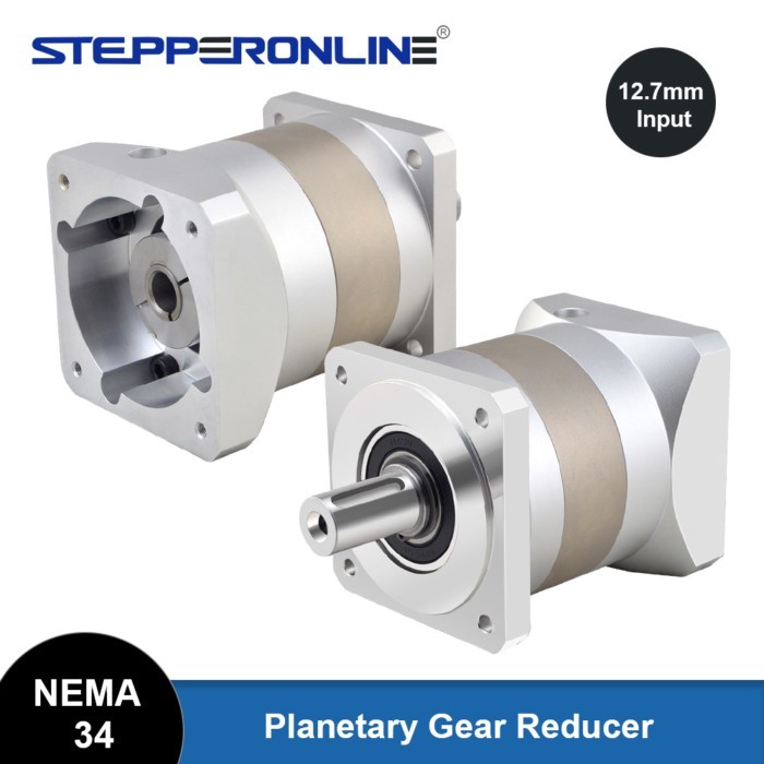 STEPPERONLINE Nema34 Planetary Gearbox 12.7mm Input 86mm Flange 20mm Output for Nema 34 Stepper Mot