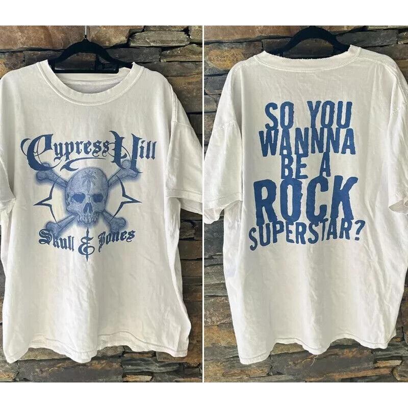 Cypress Hill band Concert T Shirt 93 soul Assassins Tour สไตล์เรโทร
