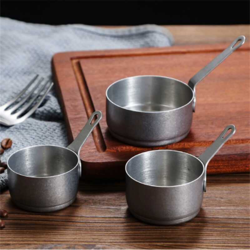 04 Stainless Steel Sauce Cup,Western Style Steak Sauce Cup,Tomato Sauce Pepper Korean Cuisine Sauce