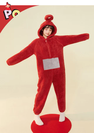 ชุด Onesie Jumpsuit ผู้ใหญ่ แขนยาว สไตล์ Teletubbies สำหรับคิกะรุมิ คอสเพลย์ งานHALLOWEENและCHRISTMAS PARTY
