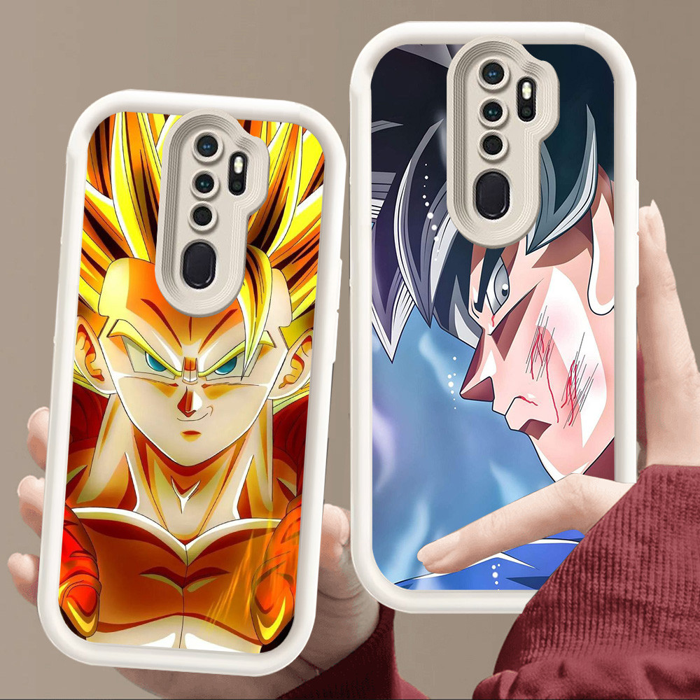 สําหรับ OPPO Reno A5 A39 F11 2F A83 A9 2Z A37 2020 Pro นุ่มสีขาว E42 Saiyan Dragon Ball