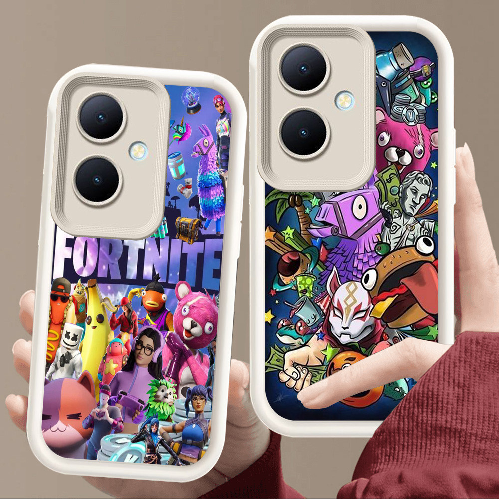 เคสสําหรับ OPPO Reno 8T 11 Pro 13F 11F 10 5G Soft White E111 Fortnite เกม