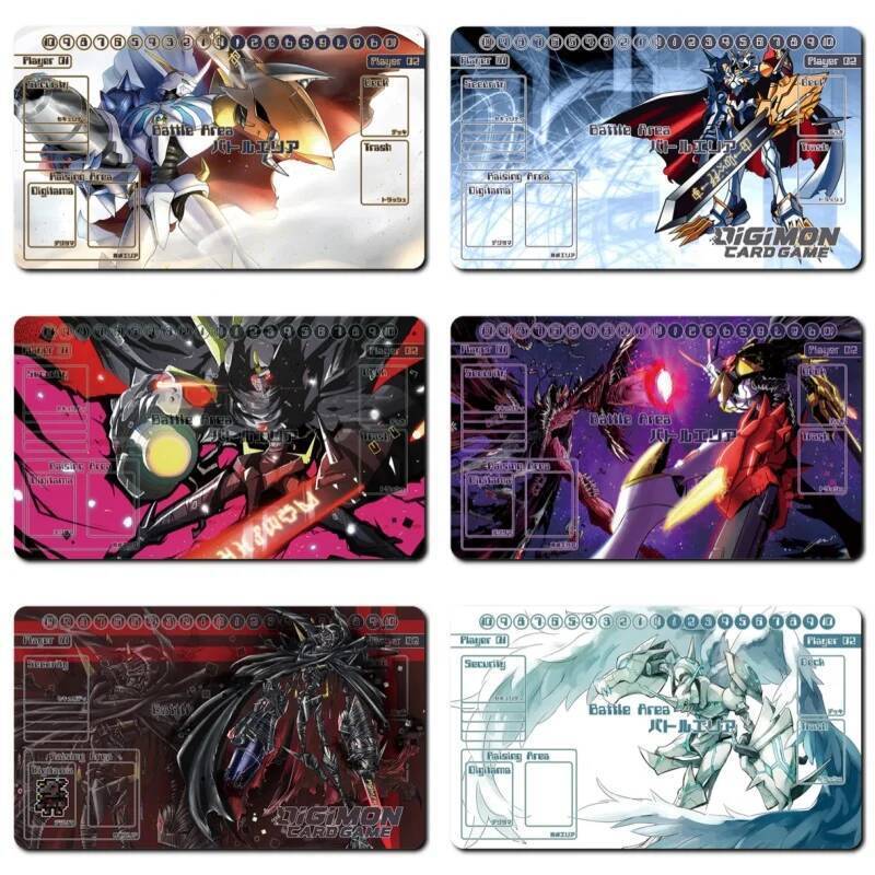 Digimon Adventure Card Pad Omegamon Zwart X-Antibody Alter-S Dtcg Diy ยาง Battle Mat อะนิเมะ Action 