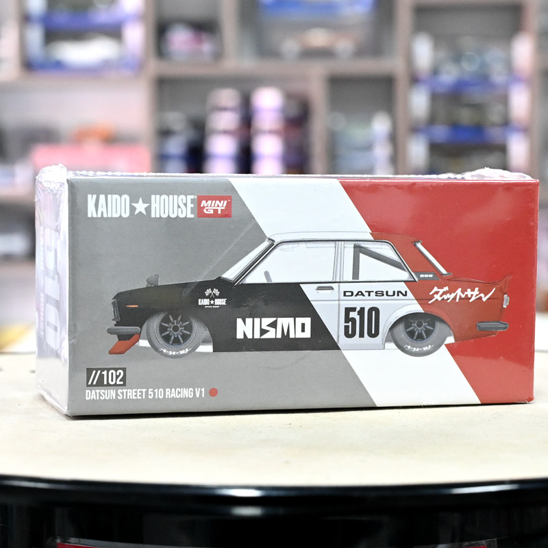 Kaido MINIGT 1: 64 Win Datsun Street 510 V1 โมเดลรถอัลลอยผลิตภัณฑ์สําเร็จรูป