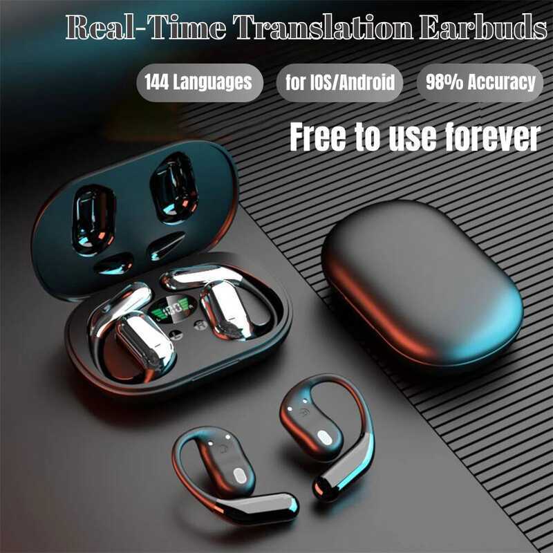 3-in-1 Real-Time Earbuds 144 Langges Instant Vo Langge Translator หูฟังไร้สาย AI หูฟังแปล