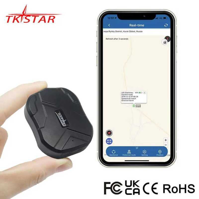 มินิรถ TK905Mini 1500mAh TKSTAR Tracker Locator แม่เหล็กฟรี APP รถ GPS PK TK905 GF07