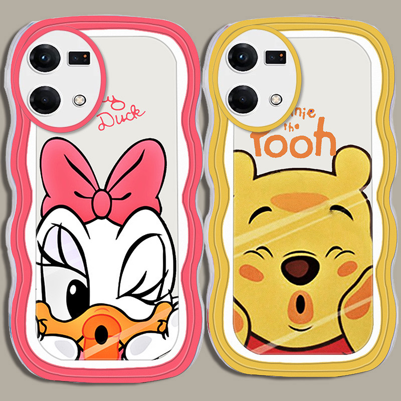 A-66 Donald Duck Pooh TPU Casing สําหรับ OPPO Reno 7 7Z 8Z 8 Lite 5G เคสใส