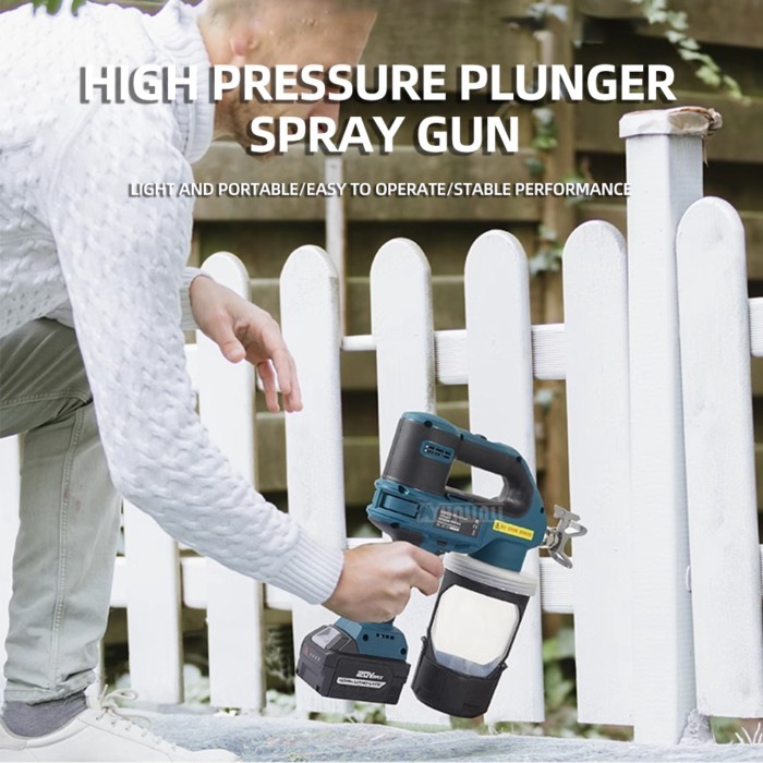 Lithium electric paint spray gun airless sprayer small latex paint rechargeable paint spray gun
