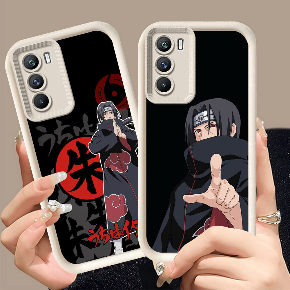 Q-8 Naruto itachi ขาวดำเคสโทรศัพท์หรับ Realme C75X C75 14X C73 5G ปกสีชมพู
