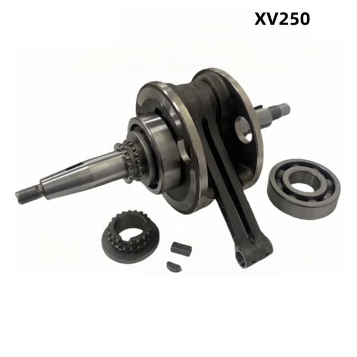 =Motorcycle Crankshaft ConnectionRod Assembly for Yamaha XV250 Virago XV 250 QJMOTOR QJ250H QJ250J