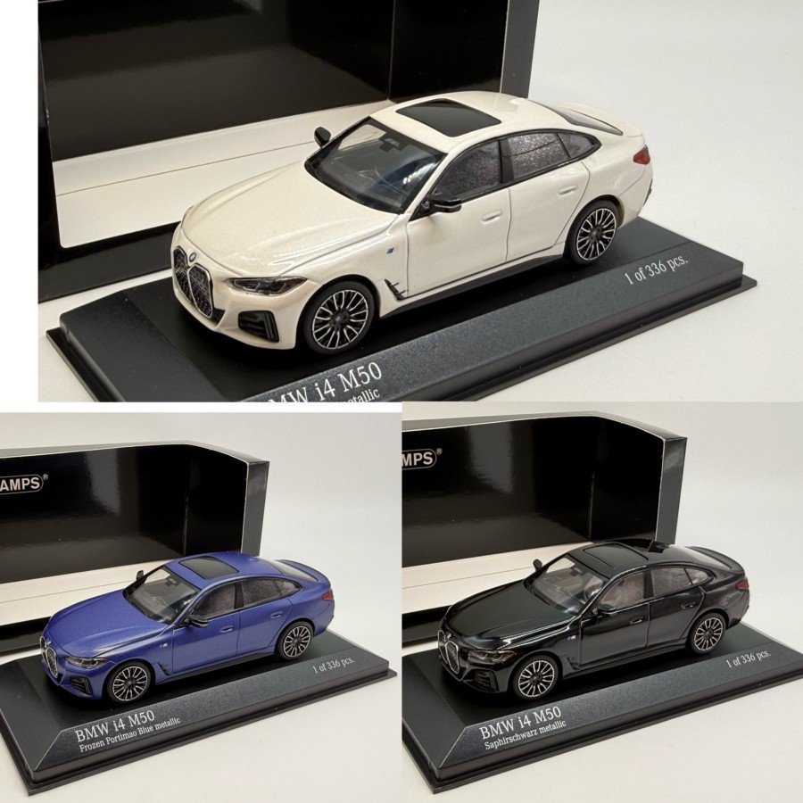 2025 BMW BMW i4 1/43 รถรางพลังงานใหม่ รุ่น M50 Mini Cut minichamps
