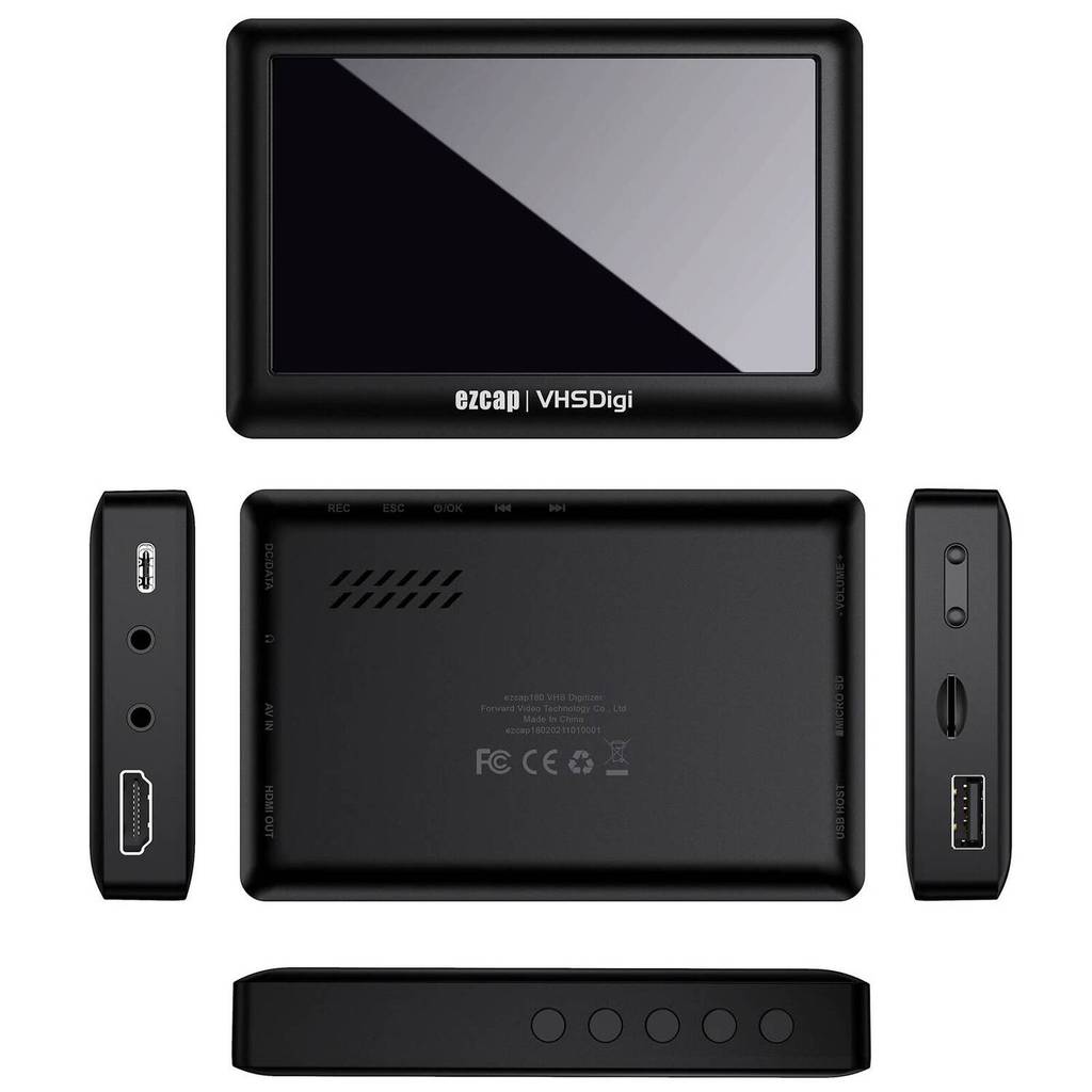 CVBS AV การ์ดจับภาพวิดีโอ Analog To Digital Video Recording พร้อมหน้าจอสําหรับกล้องวิดีโอของ VHS VCR