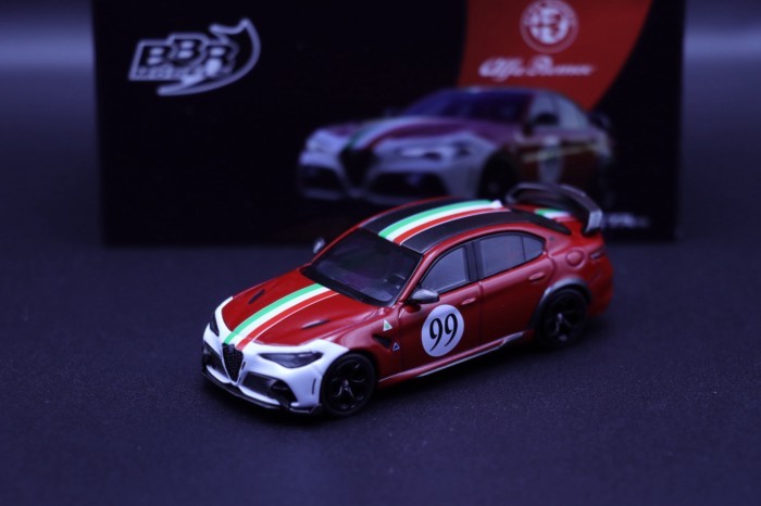 1/64 BBR Alfa Romeo Alfa Romeo Giulia GTAm Rosso #99 สต็อกพร้อม
