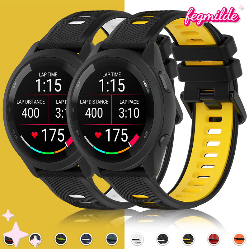 สายยางปล่อยอย่างรวดเร็ว for Garmin Forerunner 570 265 255 165 55/Vivoactive 4/Amazfit Bip 6/Huawei/Redmi Watch 5 Active