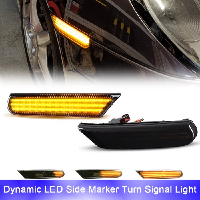 For Porsche Boxster 986 996 911 GT2 GT3 Targa Turbo Carrera 4S LED Sequential Blinker Front Bumper