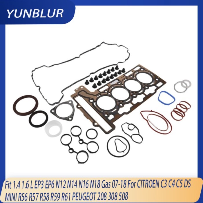 Engine Part Full Gasket Set Kit Fit 1.4 1.6 L EP3 EP6 N12 N14 N16 N18 Gas 07-18 For CITROEN C3 C4 C