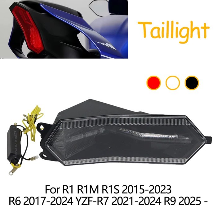 For Yamaha R1 R1M R1S R6 R9 YZF-R7 Motorcycle Accessories LED Taillight Integrated Brake Light Turn