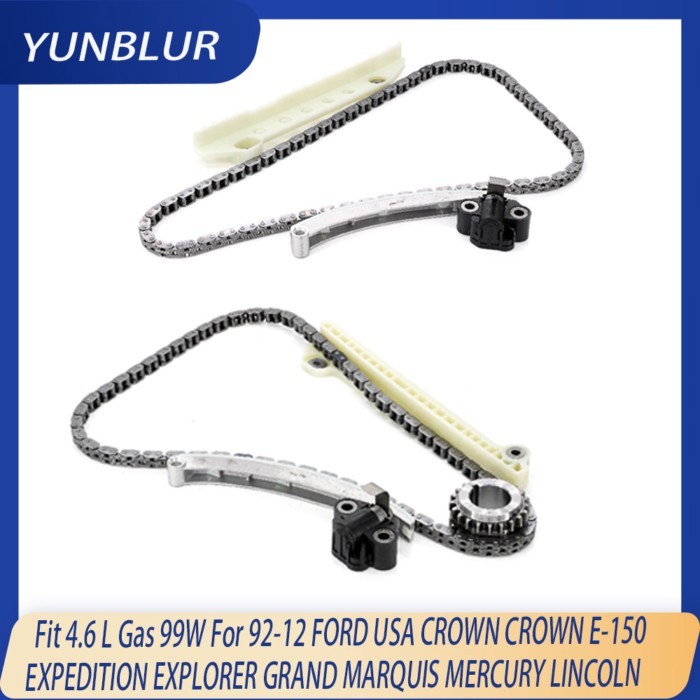 Engine Timing Chain Kit Fit 4.6 L Gas 99W For 92-12 FORD CROWN CROWN E-150 EXPEDITION EXPLORER GRAN