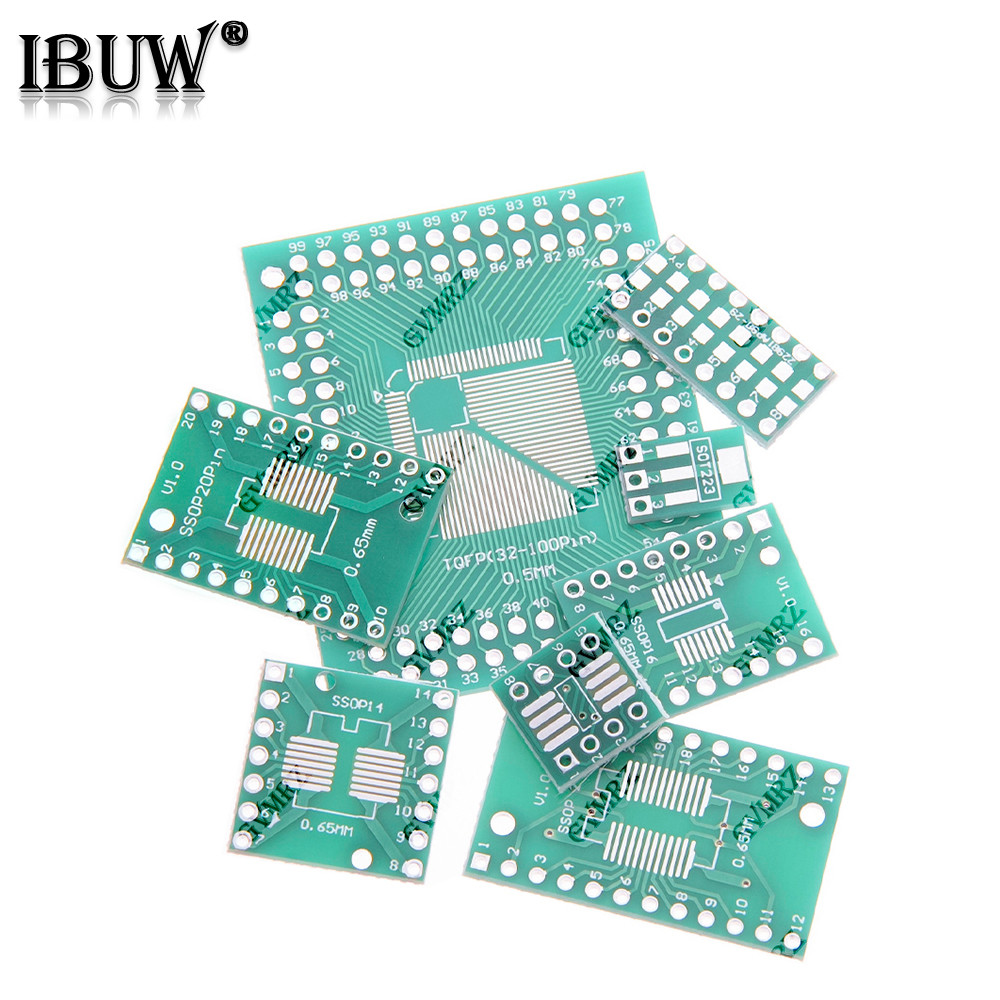 บอร์ดอะแดปเตอร์ PCB IC SMD เป็น DIP Converter สําหรับ 08805 0603 0402 SOT23 SOT89 SOT223 SOP Series