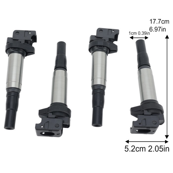 4PCS Ignition Coil For BMW E36 95-03 Mini R55 R56 R57 R58 For Citroen C4 2006-2011 12137575010 1213