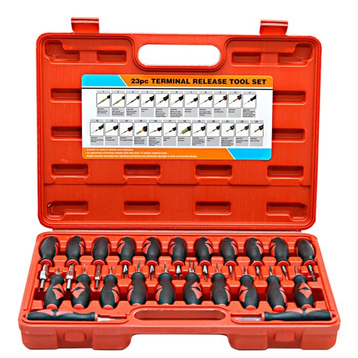 23 Pcs Automotive Wiring Harness Plug Unlocking Tool, Plug Terminal Extractor, Needle Ejector, Circ