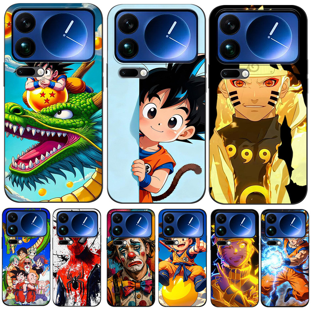 สําหรับ XIAOMI 17PRO MAX 5G กรณีซิลิคอนสีดํา tpu กรณีพระเจ้า F1 dollar racing อะนิเมะการ์ตูน
