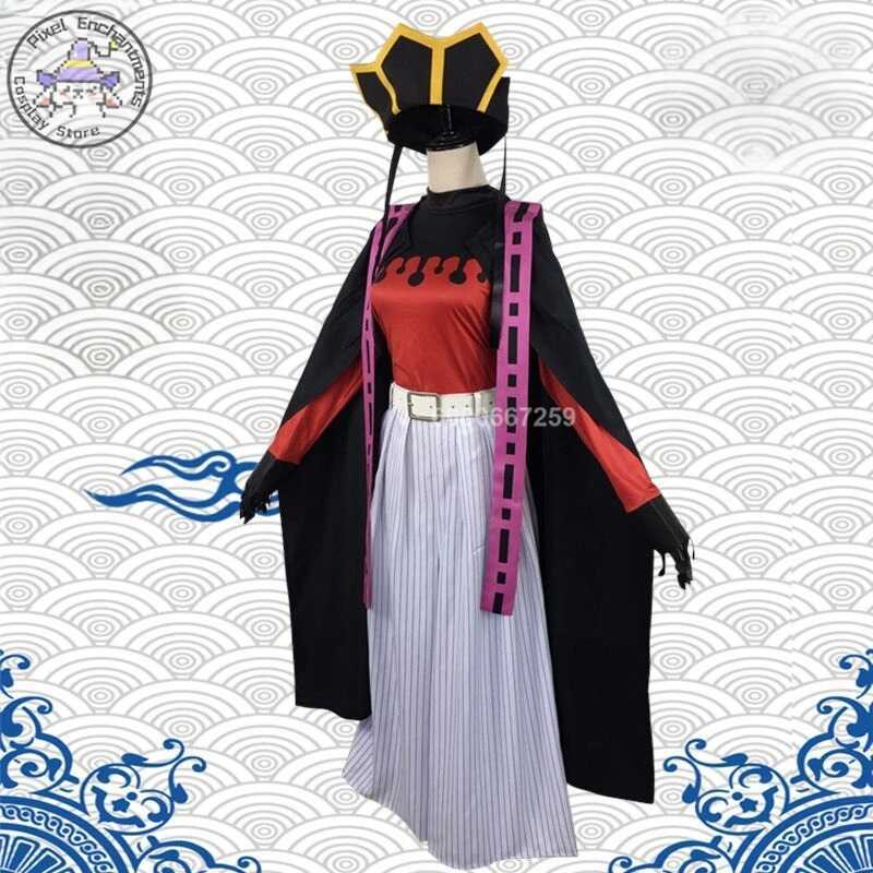 Doma Douma Cosplay Costume Twelve Kizuki Upper Rank Two Role Play Wig Fan Sets Outfit For Men Women