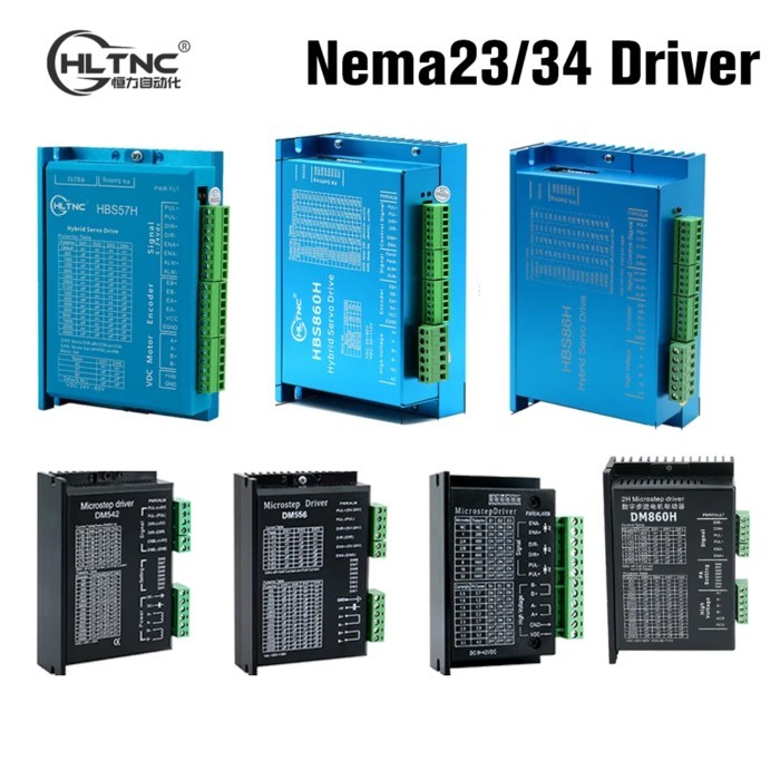 HBS86H HBS860H TB6600 DM542 DM556 CW8060 DM860H HBS57H Hybrid Step Servo Driver Controller For CNC
