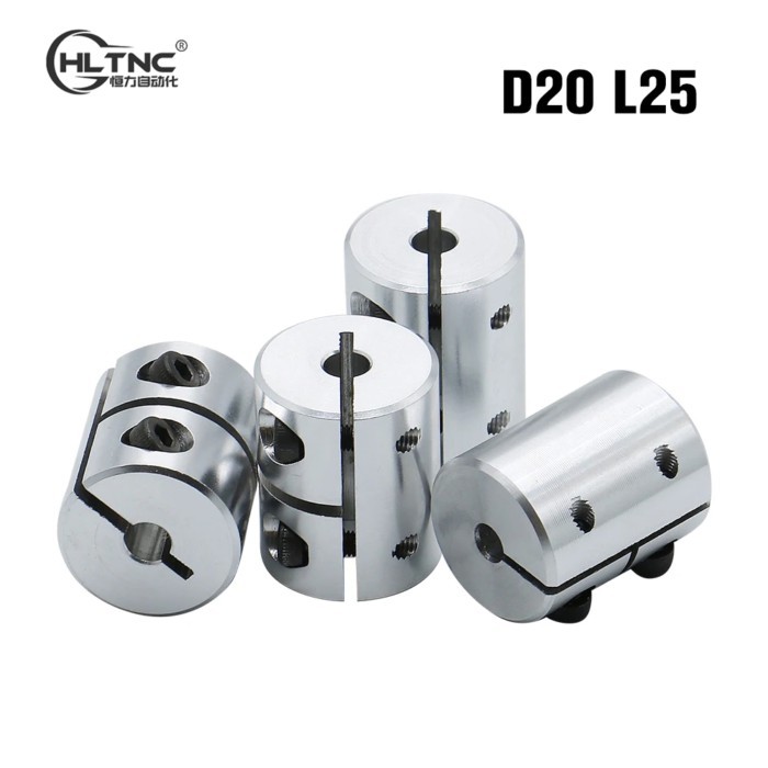5x8mm Rigid Shaft Coupling D20L25 for 3D Printer T8 Lead Screw, Stepper Motor Shaft Coupler Clamp f