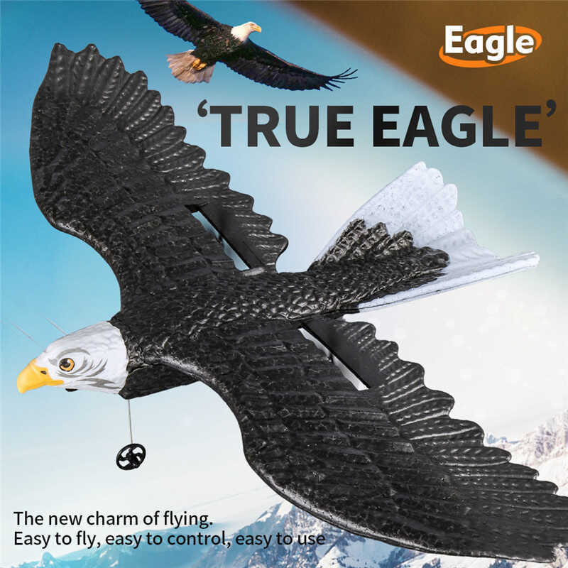 Z59 รีโมทคอนโทรลเครื่องบินสองช่อง Eagle Glider White-Headed Eagle เครื่องบินปีกคงที่ EPP โฟมของเล่น