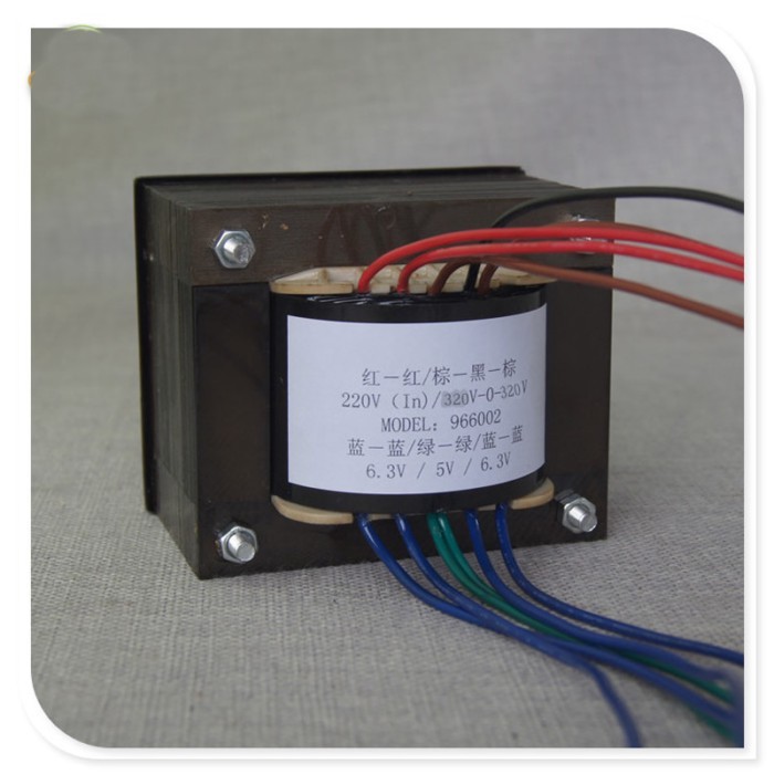 220W high voltage output 320V-0-320V 0.2A, filament voltage 6.3V 5A 6.3V 5A 5V 4A, 6P3P、 6L6 、EL34