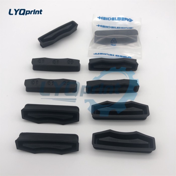 10 Piece Best Quality C4.043.252 Heidelberg Black Rubber Parts Size 73x25mm Sealing Block C4.043.25