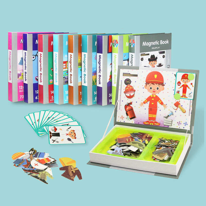 3D Cartoon Puzzles Jigsaw F Children's Intelligent Brain Training Game Eduional Toys For Kids Gift