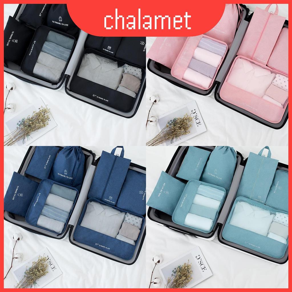 Packing Organizer Travel Kit พร้อมผ้ากันน้ําสําหรับกระเป๋าเดินทางและกระเป๋าเดินทาง
