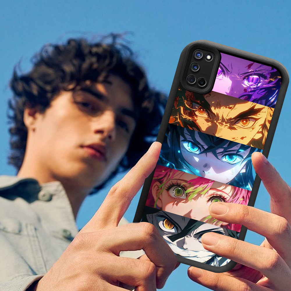 DE-9 Demon slayer เคสป้องกันสําหรับ OPPO A77 A94 A57s F19S A95 A77s A76 A96 A74 F25 Pro