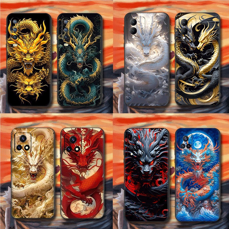 Dragon สําหรับ vivo Y18S Y18E T3 lite Y37M Z9 lite Y19S ความเข้ากันได้ TPU เคสโทรศัพท์นุ่มฝาครอบป้อง