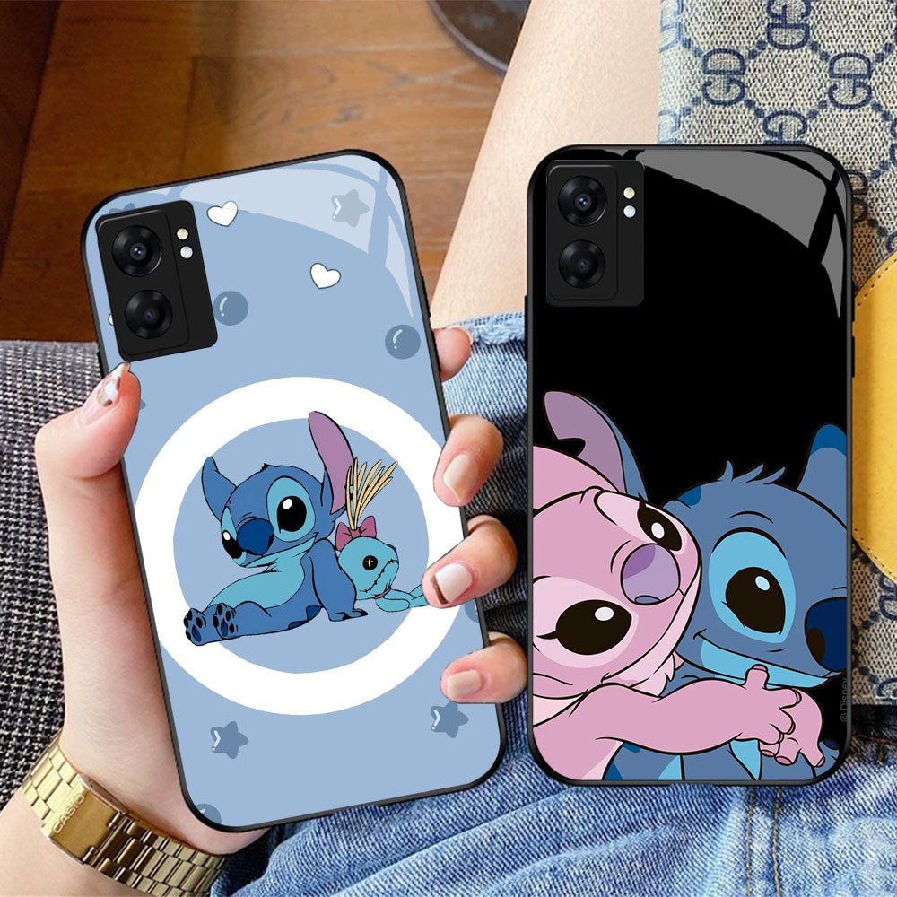 CK-4 Angel Stitch HD แก้วสําหรับ OPPO A57 A77S A17 A36 A77 A57S A76 A96 Reno 10 13 Pro Realme C30S C