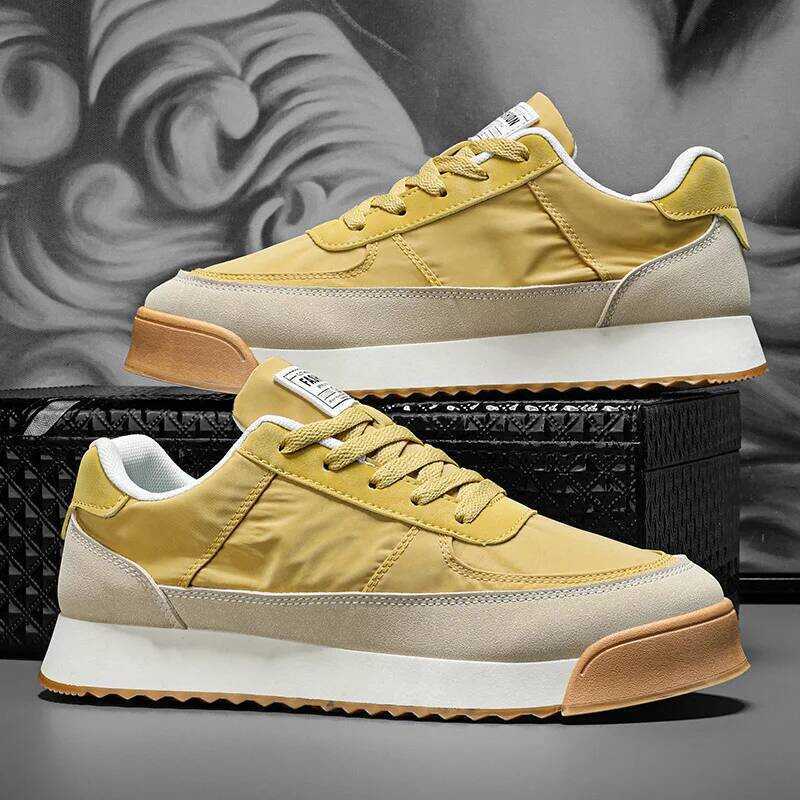 C 2025 Summer Breathable Casual Shoe Haruku Style Sneaker Fashion Yellow Men's Sneakers Platform Wa