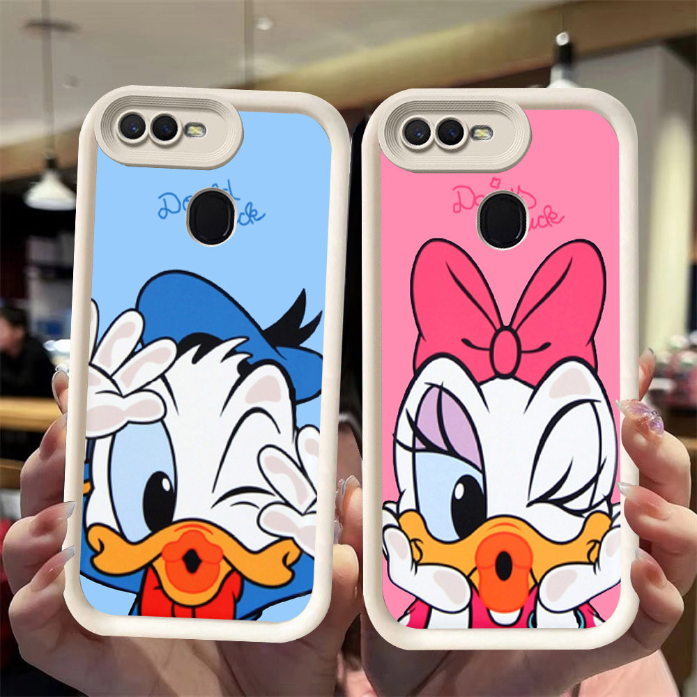 J-15 Donald Duck ดำขาวชมพูเคสโทรศัพท์หรับ OPPO A7 A11K A12 A3S A12E A1K A5S A12S AX5S