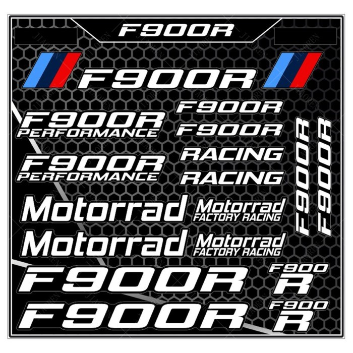 Vinyl BMW F900R Sticker Decal F900 R Logo Kit