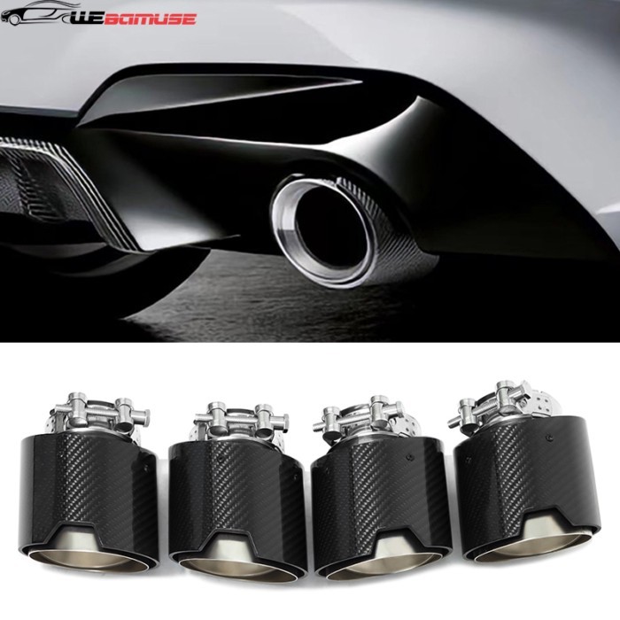 1 Piece Carbon Fiber Exhaust For BMW G20 G21 320i 330i 420i 430i G22 G23 Muffler Tip Tailpipe Exhau