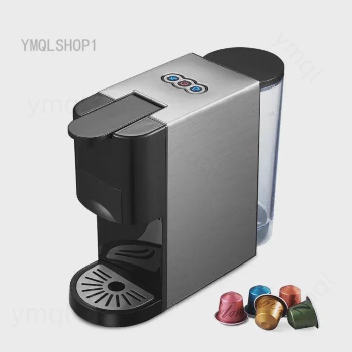 H3A Coffee Machine 4in1 Multiple capsul  ESE Pod Powder Coffee Maker Stainless Metal Outook