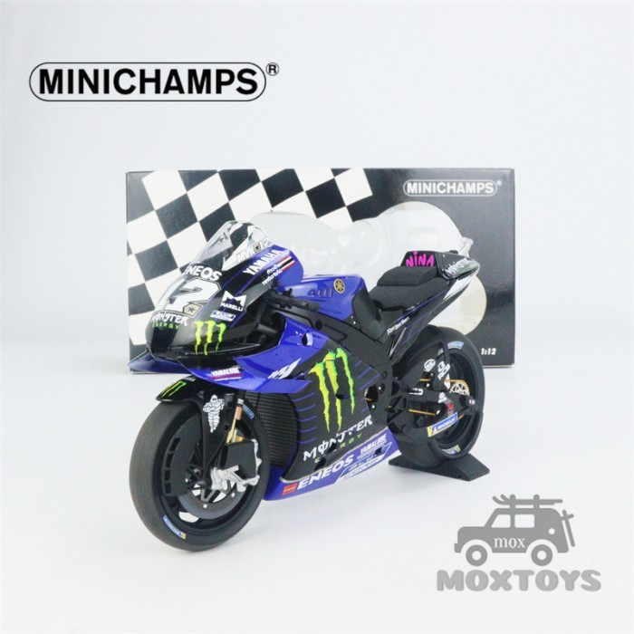 MINICHAMPS 1: 12 Yamaha YZR-M1 #12 2021 VINALES MOTOGP รถโมเดล