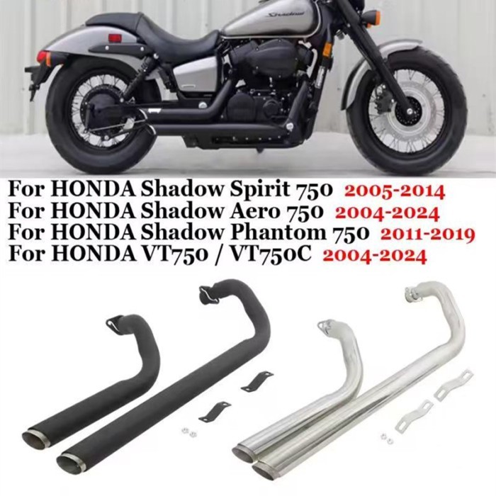 For Honda Shadow Spirit 750 2005-2014 Honda VT750 VT750C VT750C2 VT750C2F 2004-2024 Full System Exh