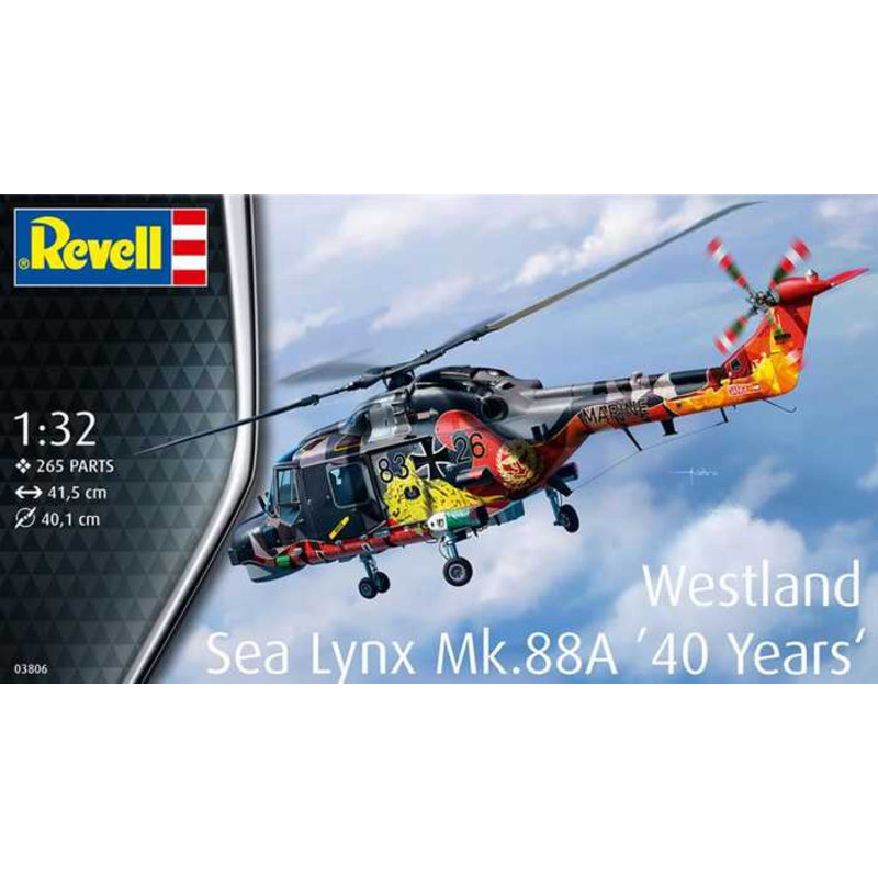 Revell 03806 Westland Sea Lynx MK.88A '40 Years' 1/32 Static model kit