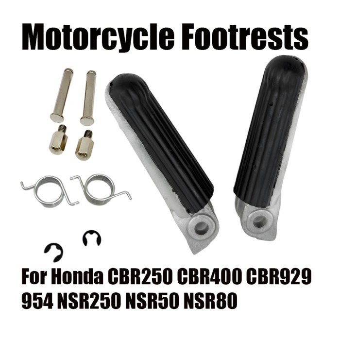 For Honda CBR250 CBR400 CBR929 954 NSR250 NSR50 NSR80 Motorcycle Front Footrests Foot Pegs