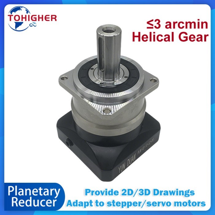 3arcmin Helical Planetary Reducer Gearbox Reduction For Nema23 Nema34 57 86mm Stepper Motor 60 80 9