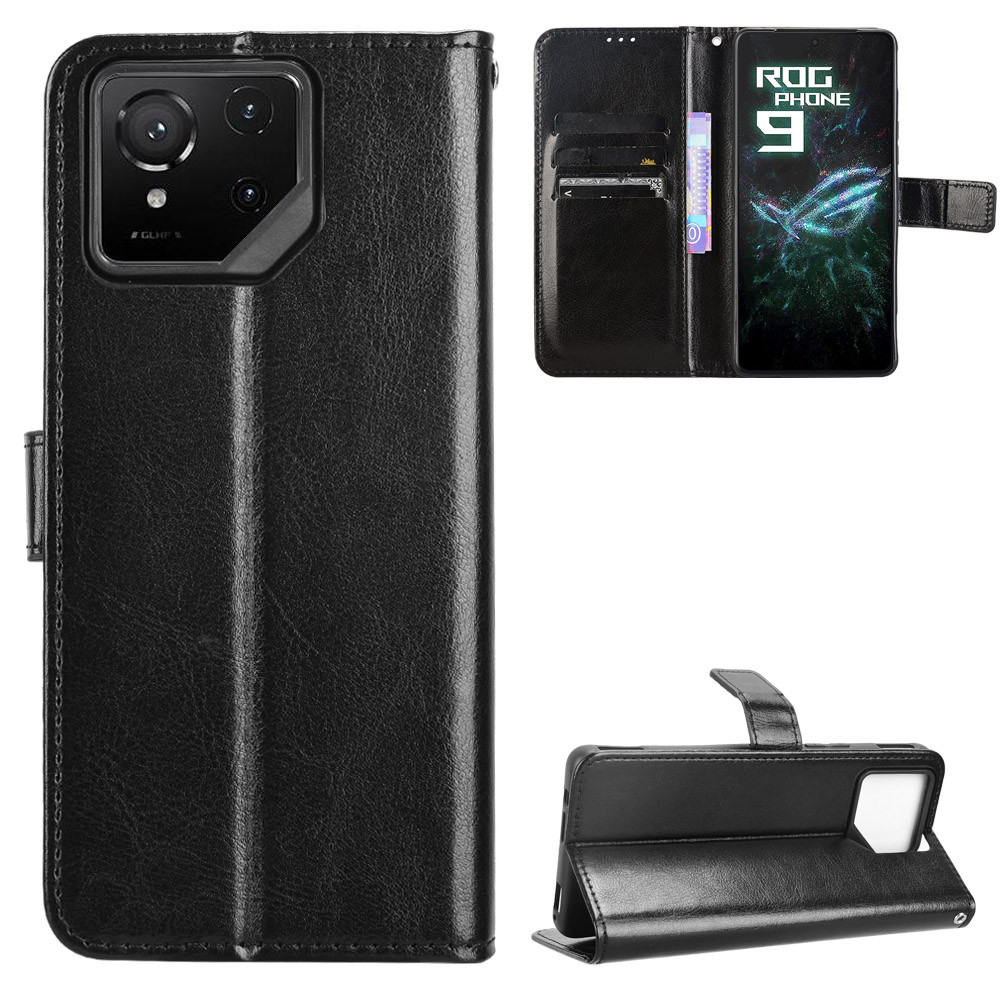 กระเป๋าสตางค์หนังสําหรับ Asus ROG โทรศัพท์ 7 8 9 Pro Asus Zenfone 7 Pro 8 9 10 11 12 Ultra ZS671KS Z