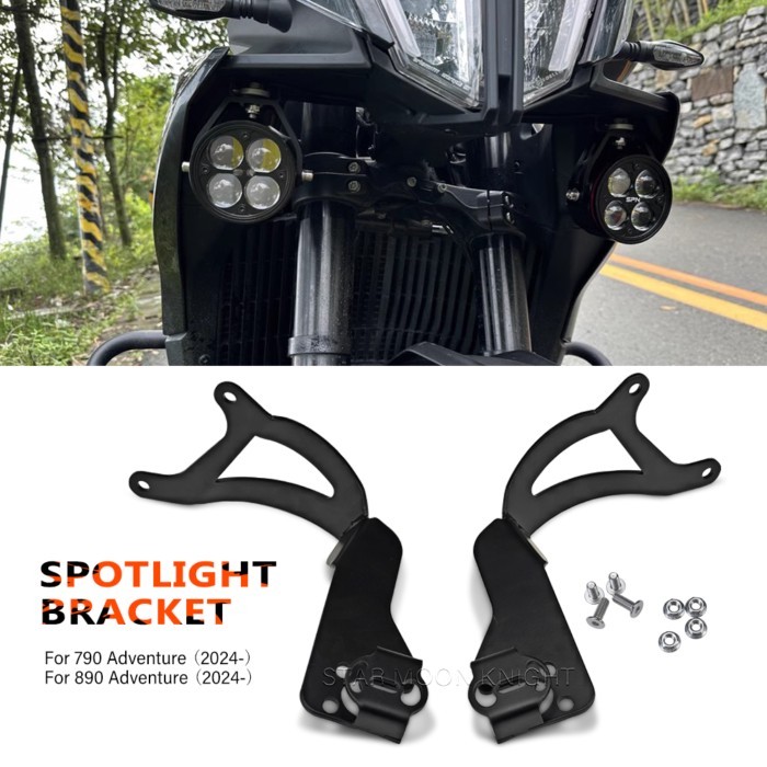 For 790 890 Adventure R Rally 2024 2025 2026 Fog Light Bracket Spotlight Mount Aux Light Holder Dri