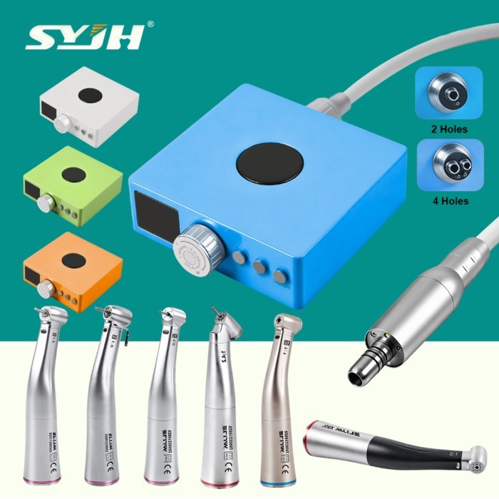 Dental Electric Motor LED Brushless Motor 4 Colors Micro Motor For Internal Water Spray 1:1/1:4.2/1